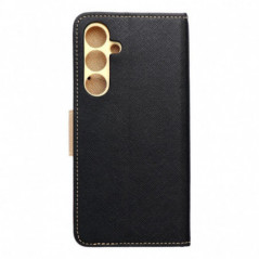 Samsung Galaxy S24 FE Étui portefeuille Fancy Book Noir