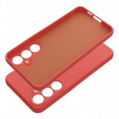 Samsung Galaxy S24 FE Coque Silicone Élégant  Pêche