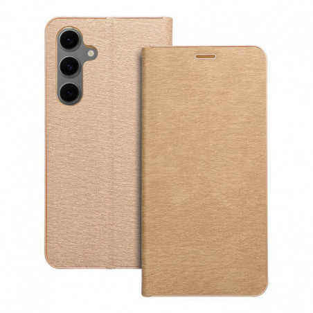 Samsung Galaxy S24 FE Portefeuilles LUNA Book Gold Élégant  Or