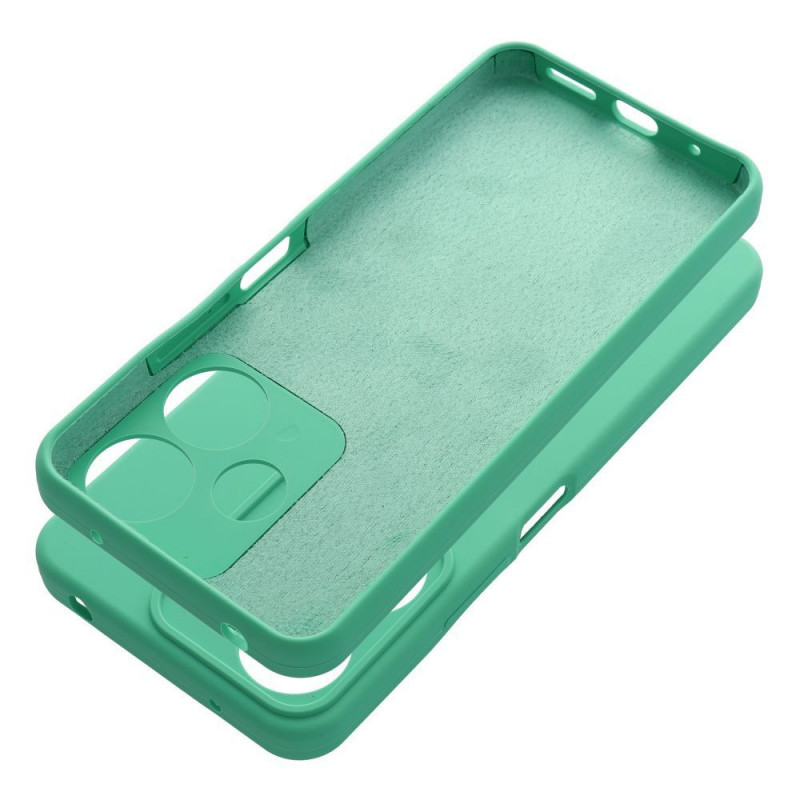 XIAOMI Redmi 13 4G Coque Silicone 2mm Couleur menthe