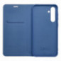 Samsung Galaxy A16 Portefeuilles LUNA Book Carbon Fibre de carbone, Élégant  Bleu