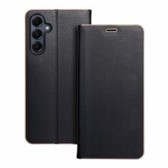 Samsung Galaxy A16 Portefeuilles LUNA Book Gold Élégant  Noir