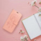 Samsung Galaxy A16 Portefeuilles MEZZO Book Pêche clair