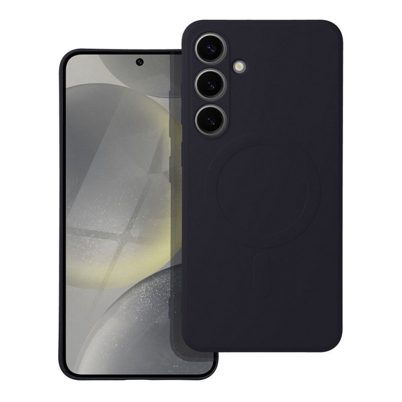 Samsung Galaxy S25 Coque Silicone Mag Cover MagSAFE  Noir