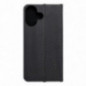 Apple iPhone 16 Portefeuilles LUNA Book Carbon Fibre de carbone, Élégant  Noir