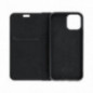 Apple iPhone 16 Plus Portefeuilles LUNA Book Carbon Fibre de carbone, Élégant  Noir