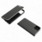 Apple iPhone 16 Plus Portefeuilles LUNA Book Carbon Fibre de carbone, Élégant  Noir