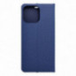 Apple iPhone 16 Pro Max Portefeuilles LUNA Book Carbon Fibre de carbone, Élégant  Bleu