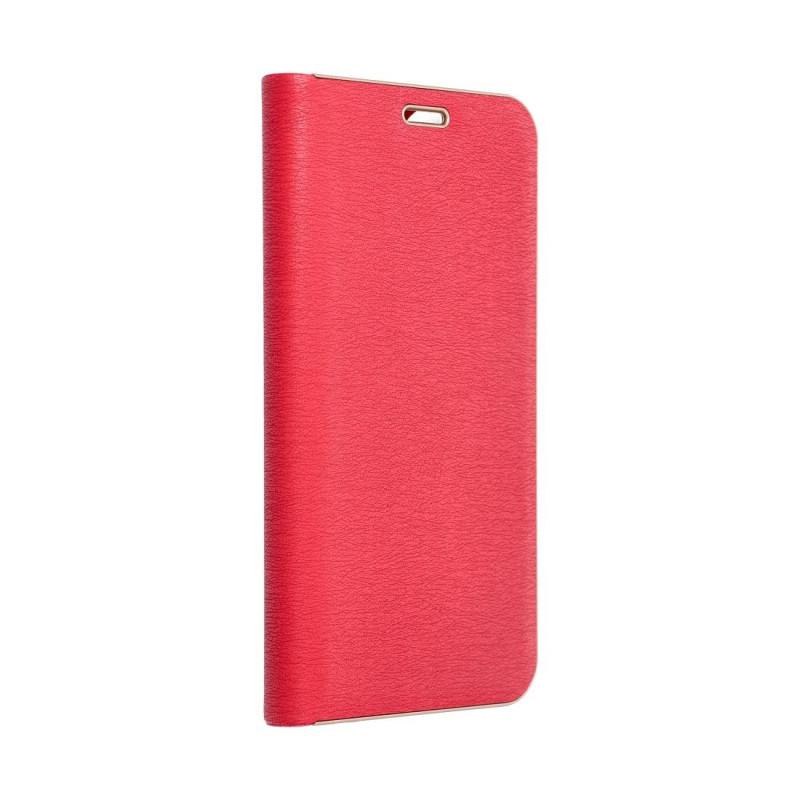 Apple iPhone 16 Portefeuilles LUNA Book Gold Élégant  Rouge