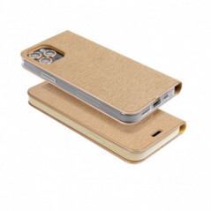 Apple iPhone 16 Portefeuilles LUNA Book Gold Élégant  Or