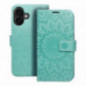 Apple iPhone 16 Portefeuilles MEZZO Book Mandala  Vert
