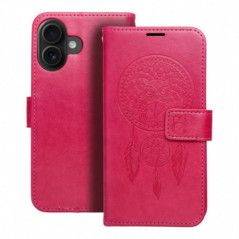 Apple iPhone 16 Portefeuilles MEZZO Book Capteurs de rêve  Magenta