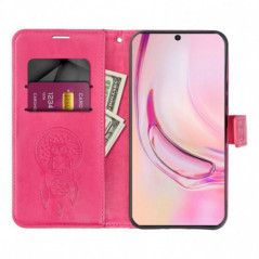 Apple iPhone 16 Pro Portefeuilles MEZZO Book Capteurs de rêve  Magenta