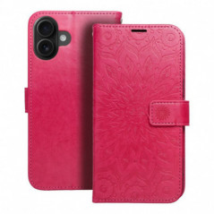 Apple iPhone 16 Plus Portefeuilles MEZZO Book Mandala  Magenta