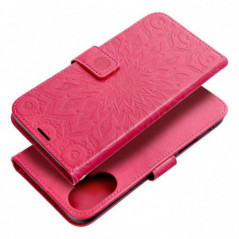 Apple iPhone 16 Plus Portefeuilles MEZZO Book Mandala  Magenta