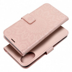 Apple iPhone 16 Plus Portefeuilles MEZZO Book Mandala  Or rose