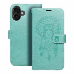 Apple iPhone 16 Plus Portefeuilles MEZZO Book Capteurs de rêve  Vert