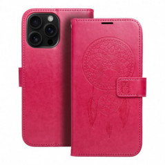 Apple iPhone 16 Pro Max Portefeuilles MEZZO Book Capteurs de rêve  Magenta