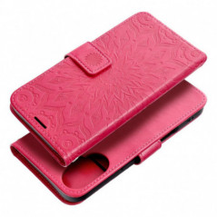 Apple iPhone 16 Portefeuilles MEZZO Book Mandala  Magenta