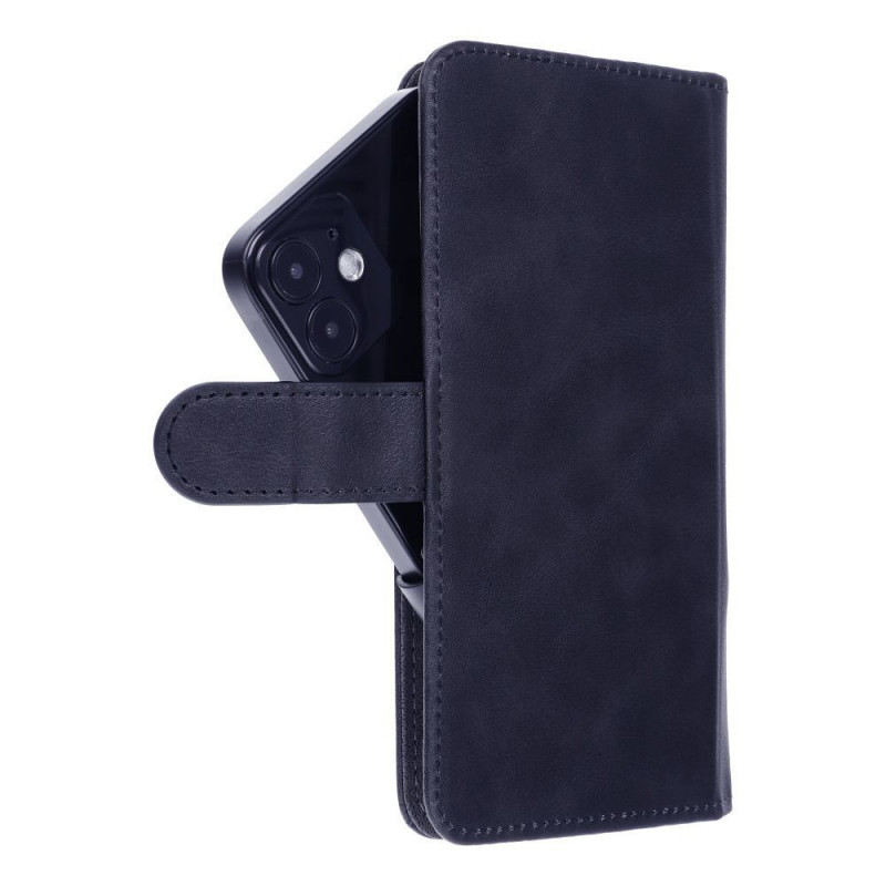 Apple iPhone 12 Etui universel, Portefeuilles COMMON book Élégant, Doublure douce à l'intérieur  Noir