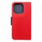 Apple iPhone 16 Pro Étui portefeuille Fancy Book Rouge / Marine
