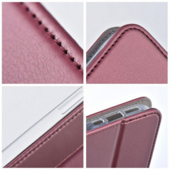 Apple iPhone 16 Pro Portefeuilles Smart Magneto book Bourgogne