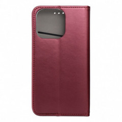 Apple iPhone 16 Pro Portefeuilles Smart Magneto book Bourgogne