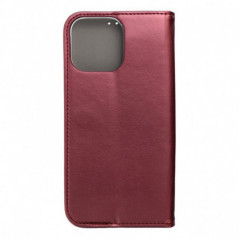 Apple iPhone 16 Pro Max Portefeuilles Smart Magneto book Bourgogne
