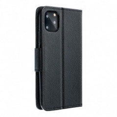 Apple iPhone 16 Étui portefeuille Fancy Book Noir