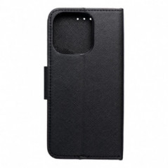 Apple iPhone 16 Pro Étui portefeuille Fancy Book Noir