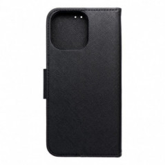 Apple iPhone 16 Pro Max Étui portefeuille Fancy Book Noir
