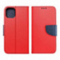 Apple iPhone 16 Plus Étui portefeuille Fancy Book Rouge / Marine