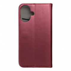 Apple iPhone 16 Portefeuilles Smart Magneto book Bourgogne