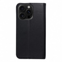 Apple iPhone 16 Pro Portefeuilles Smart Case Book Noir
