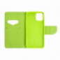 Apple iPhone 16 Pro Étui portefeuille Fancy Book Marine / Citron vert