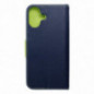 Apple iPhone 16 Plus Étui portefeuille Fancy Book Marine / Citron vert