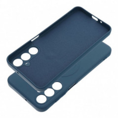 Samsung Galaxy A16 Coque Silicone Mag Cover MagSAFE  Bleu