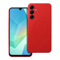 Samsung Galaxy A16 Coque Silicone Mag Cover MagSAFE  Rouge