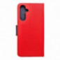 Samsung Galaxy A16 Étui portefeuille Fancy Book Rouge / Marine