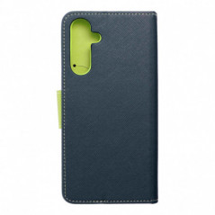 Samsung Galaxy A16 Étui portefeuille Fancy Book Marine / Citron vert