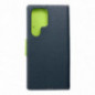 Samsung Galaxy S25 Ultra Étui portefeuille Fancy Book Marine / Citron vert