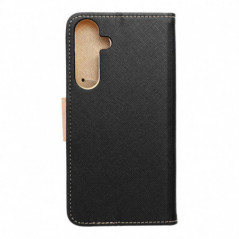 Samsung Galaxy S25 Plus Étui portefeuille Fancy Book Noir