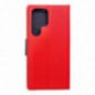 Samsung Galaxy S25 Ultra Étui portefeuille Fancy Book Rouge / Marine