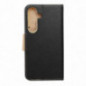 Samsung Galaxy S25 Étui portefeuille Fancy Book Noir