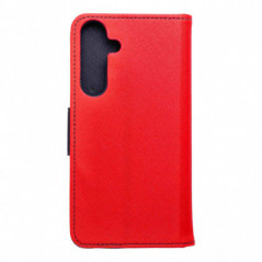 Samsung Galaxy S25 Plus Étui portefeuille Fancy Book Rouge / Marine