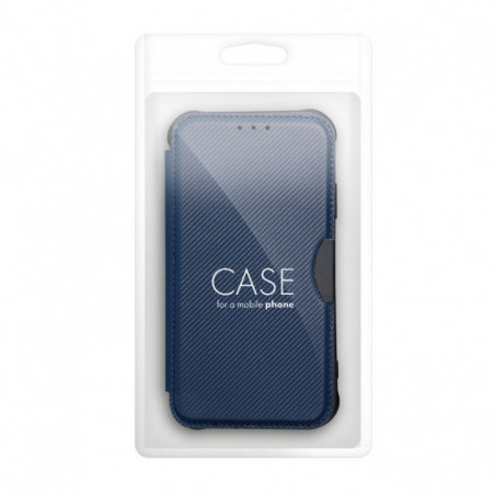 Samsung Galaxy S25 Ultra Portefeuilles Razor Book Fibre de carbone, Modèle de carbone  Bleu
