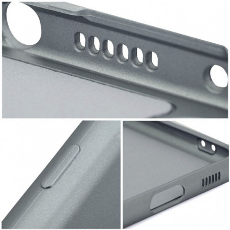 Samsung Galaxy S25 Coque Metallic Gris