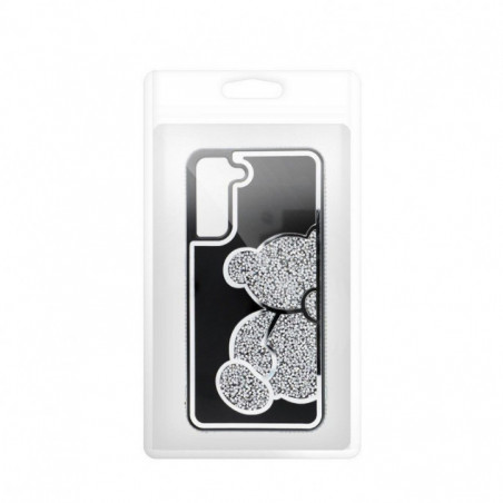 Samsung Galaxy S25 Coque Teddy bear Argenté
