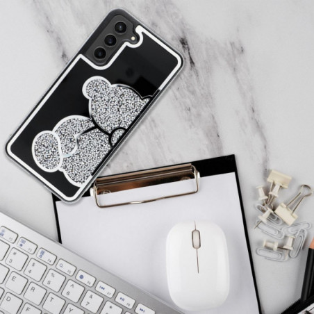 Samsung Galaxy A36 Coque Teddy bear Argenté