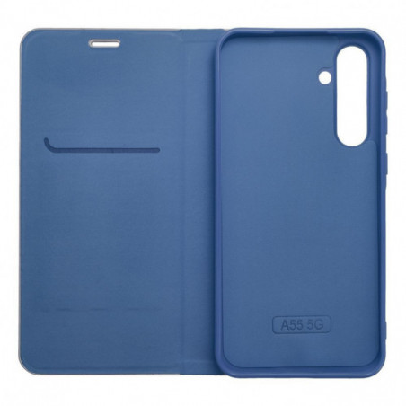 Samsung Galaxy S25 Plus Portefeuilles LUNA Book Carbon Fibre de carbone, Élégant  Bleu